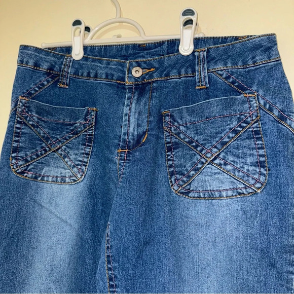 Women’s 725 Original Y2K Cropped Ankle Low Rise Oink Stitch Denim Jeans Size: 13 - Picture 5 of 16